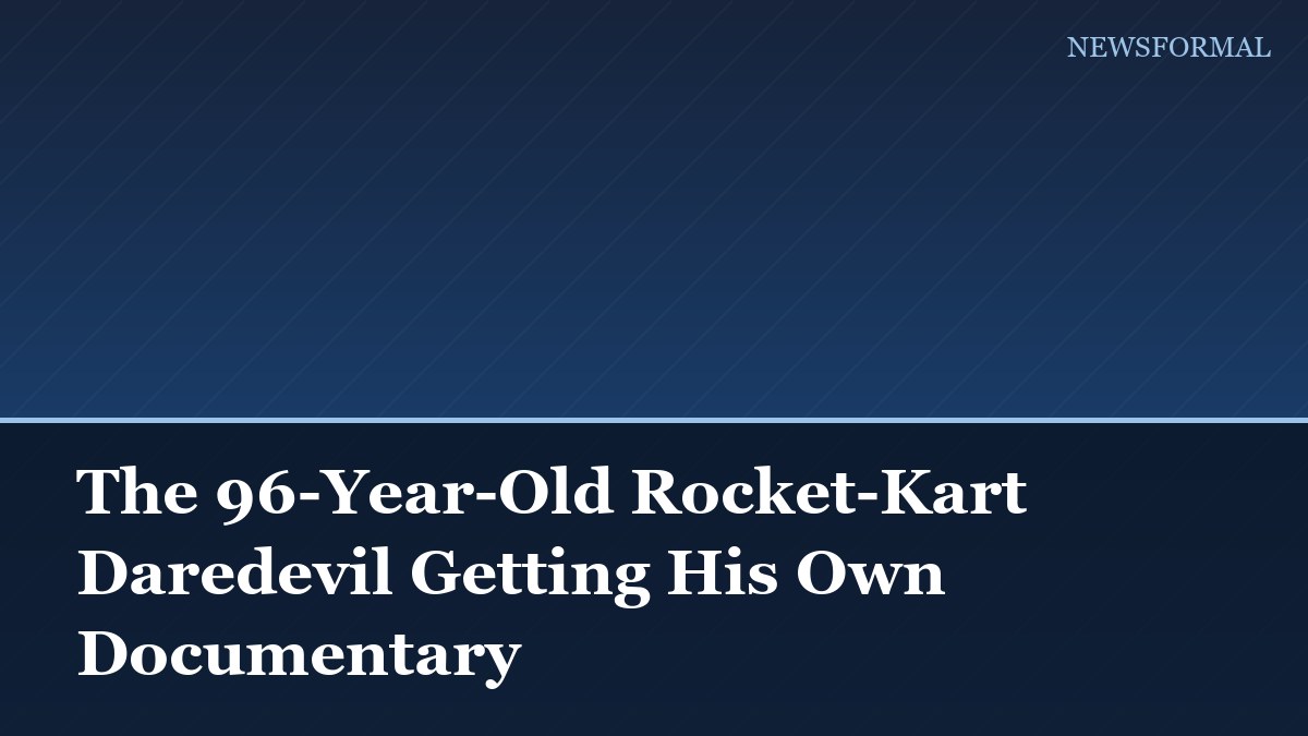 The 96-Year-Old Rocket-Kart Daredevil Getting His Own Documentary