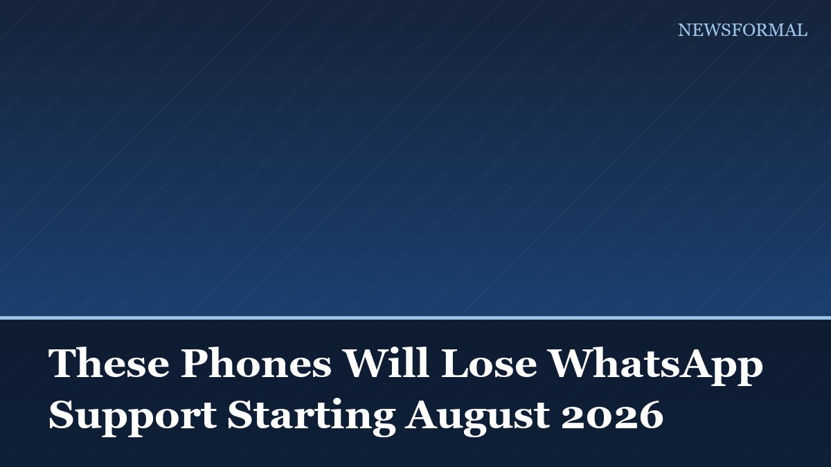 These Phones Will Lose WhatsApp Support Starting August 2026