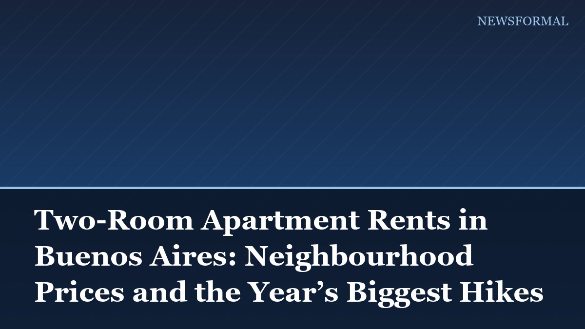 Two-Room Apartment Rents in Buenos Aires: Neighbourhood Prices and the Year’s Biggest Hikes