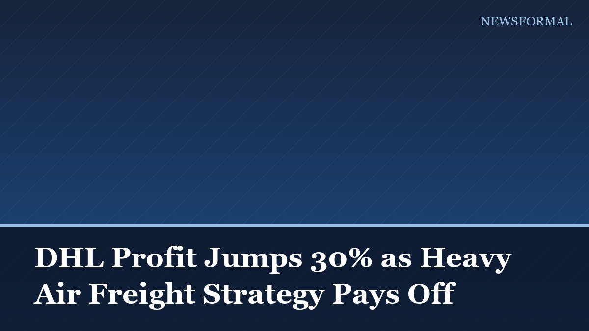 DHL Profit Jumps 30% as Heavy Air Freight Strategy Pays Off