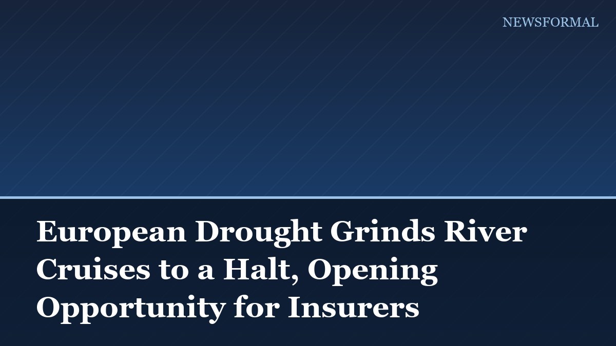 European Drought Grinds River Cruises to a Halt, Opening Opportunity for Insurers
