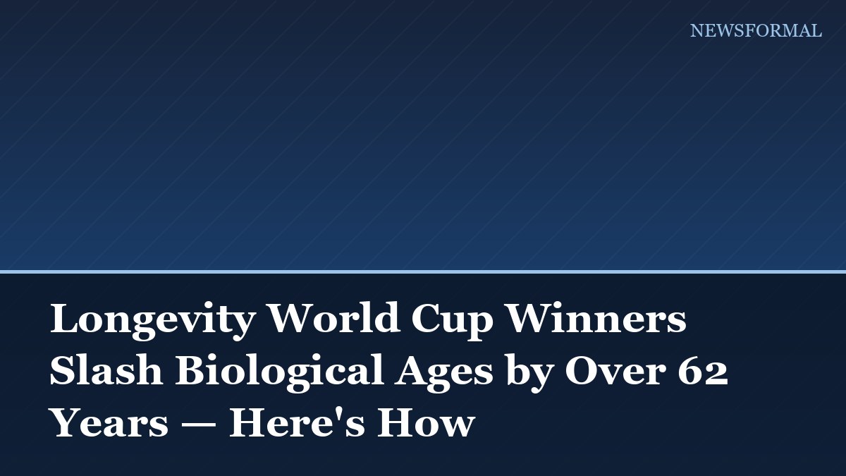 Longevity World Cup Winners Slash Biological Ages by Over 62 Years — Here's How
