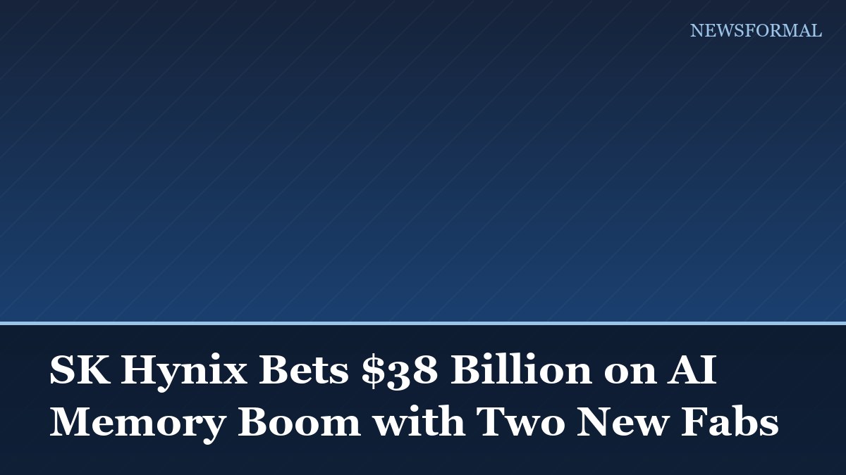 SK Hynix Bets $38 Billion on AI Memory Boom with Two New Fabs