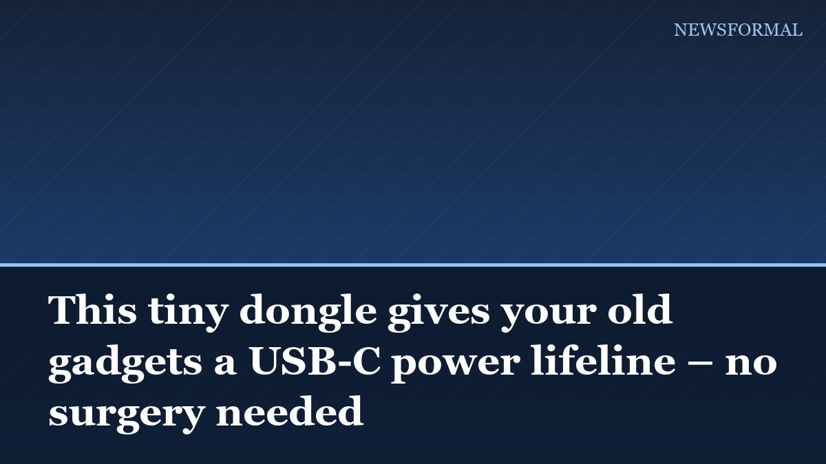 This tiny dongle gives your old gadgets a USB-C power lifeline – no surgery needed