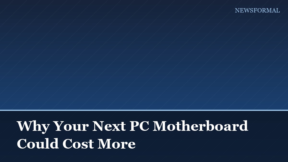 Why Your Next PC Motherboard Could Cost More