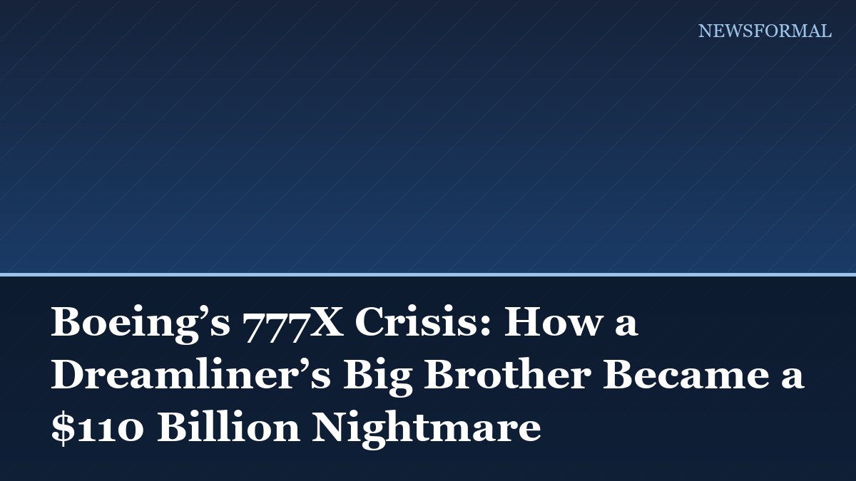 Boeing’s 777X Crisis: How a Dreamliner’s Big Brother Became a $110 Billion Nightmare