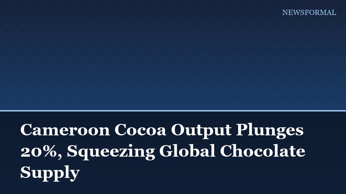 Cameroon Cocoa Output Plunges 20%, Squeezing Global Chocolate Supply