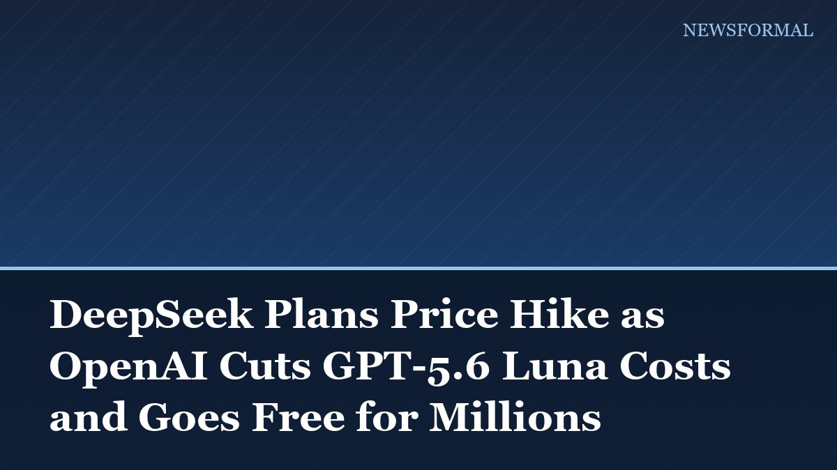 DeepSeek Plans Price Hike as OpenAI Cuts GPT-5.6 Luna Costs and Goes Free for Millions