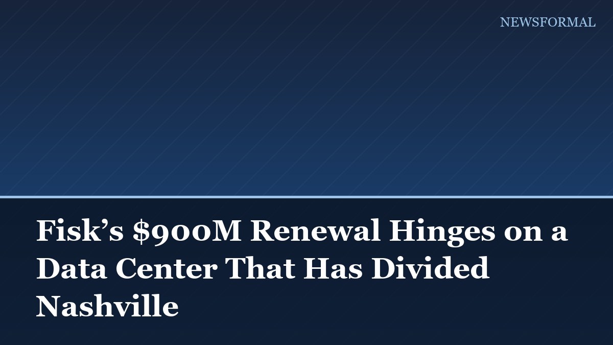 Fisk’s $900M Renewal Hinges on a Data Center That Has Divided Nashville
