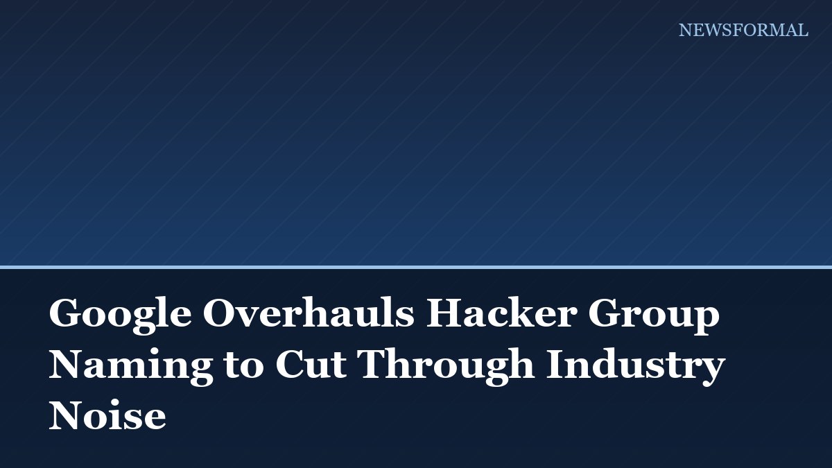 Google Overhauls Hacker Group Naming to Cut Through Industry Noise
