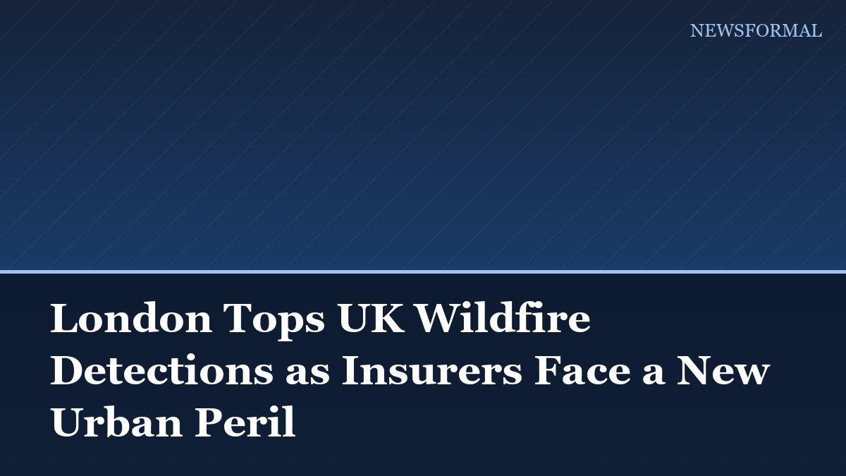 London Tops UK Wildfire Detections as Insurers Face a New Urban Peril