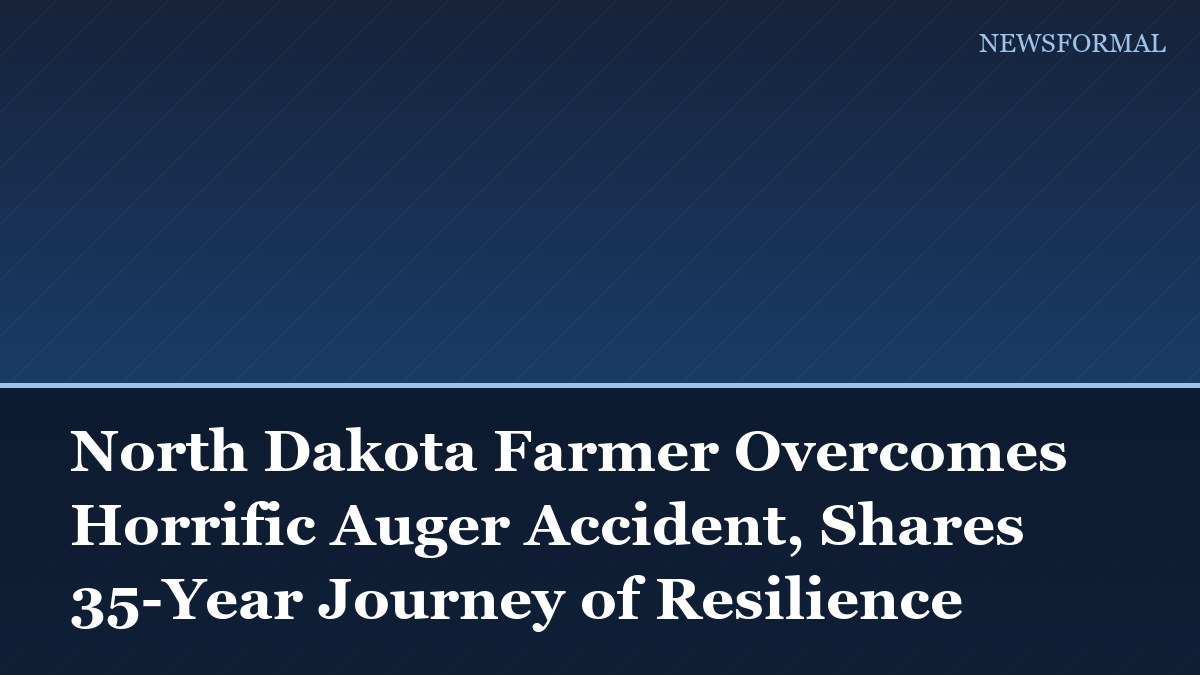 North Dakota Farmer Overcomes Horrific Auger Accident, Shares 35-Year Journey of Resilience