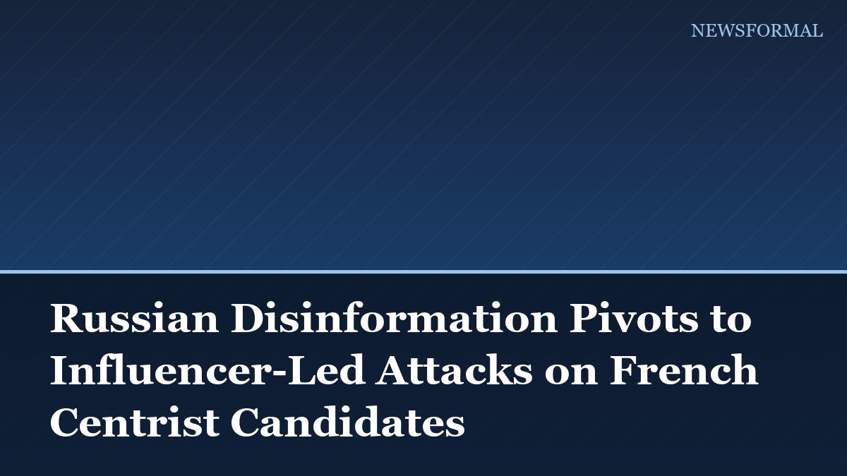 Russian Disinformation Pivots to Influencer-Led Attacks on French Centrist Candidates