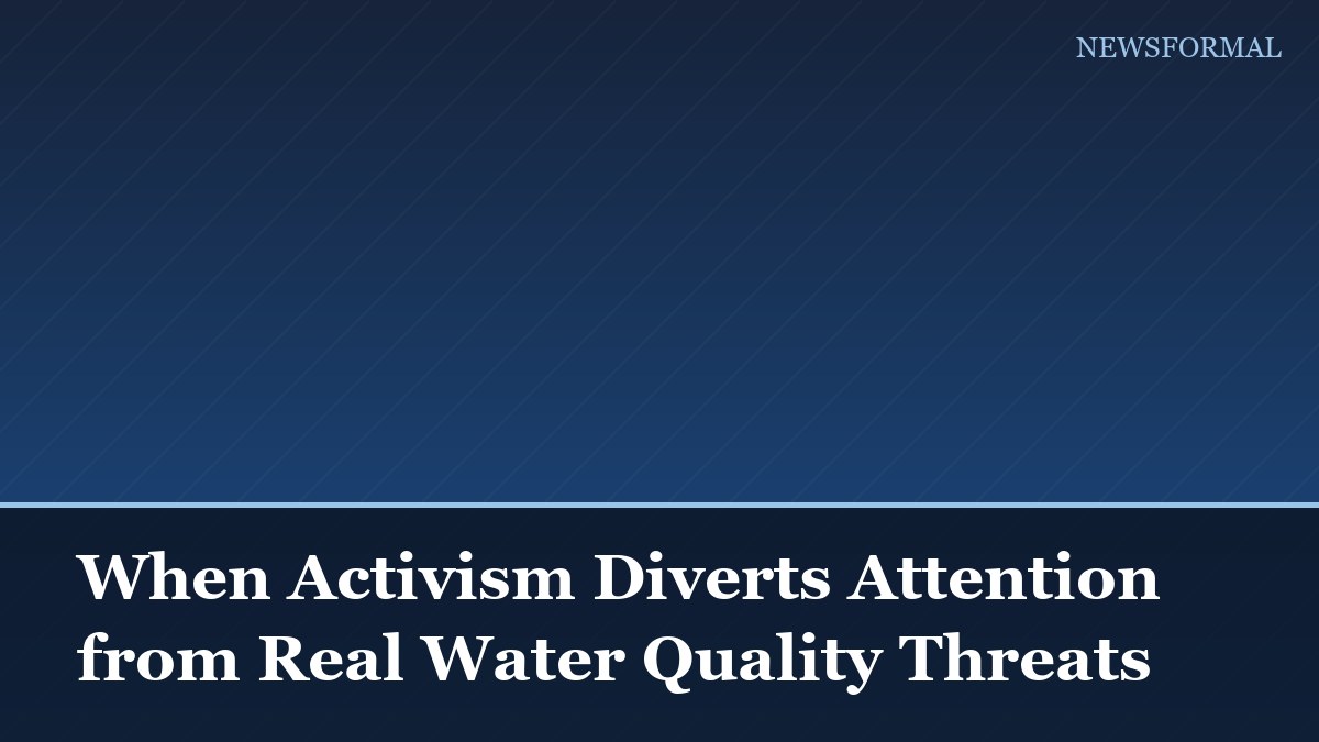 When Activism Diverts Attention from Real Water Quality Threats