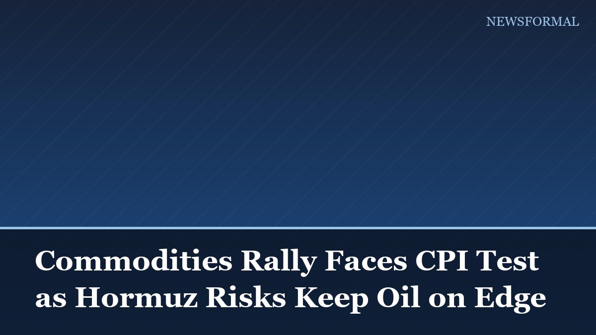 Commodities Rally Faces CPI Test as Hormuz Risks Keep Oil on Edge