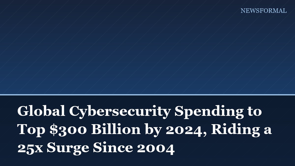 Global Cybersecurity Spending to Top $300 Billion by 2024, Riding a 25x Surge Since 2004