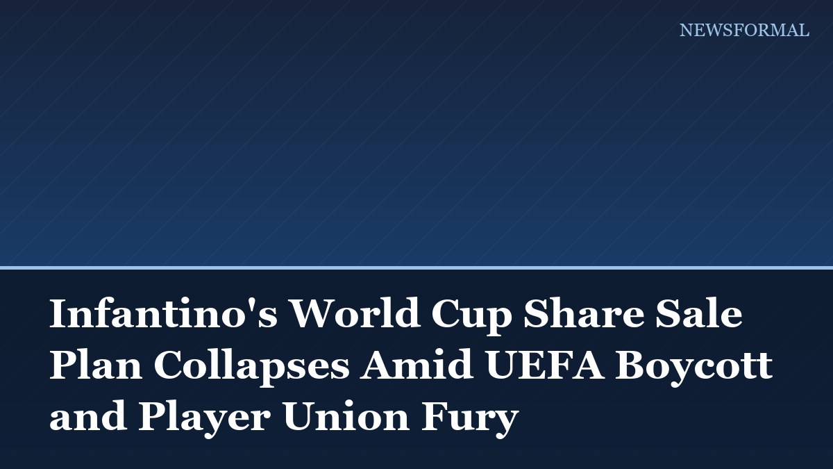 Infantino's World Cup Share Sale Plan Collapses Amid UEFA Boycott and Player Union Fury
