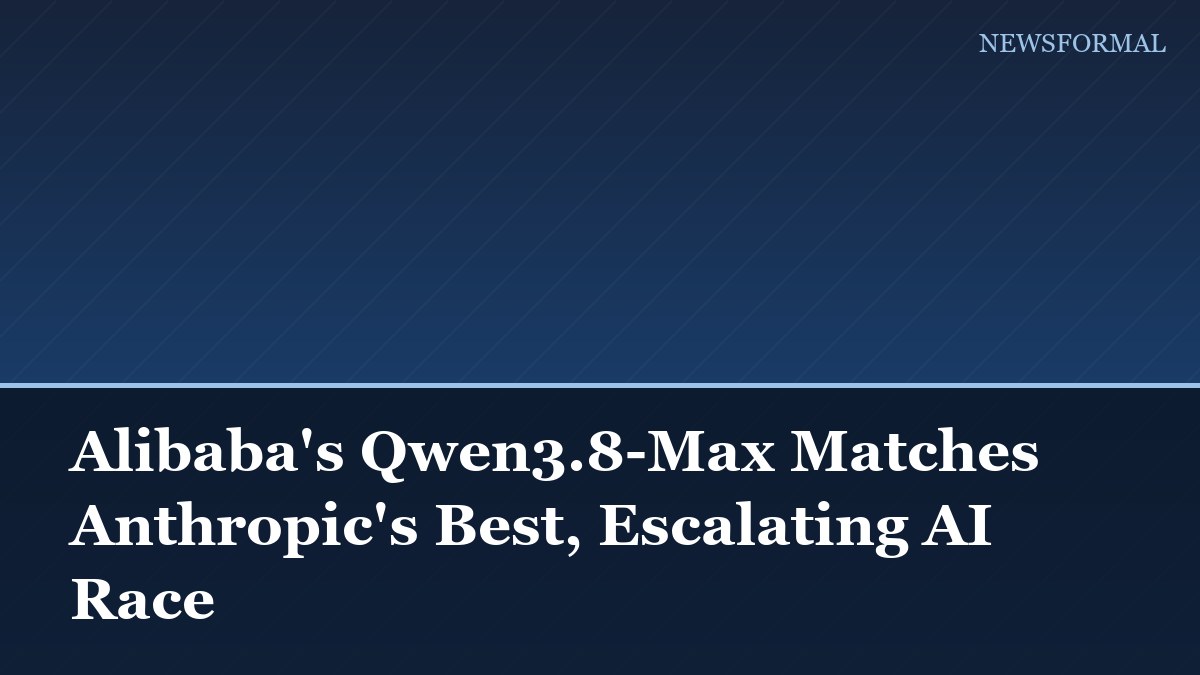 Alibaba's Qwen3.8-Max Matches Anthropic's Best, Escalating AI Race