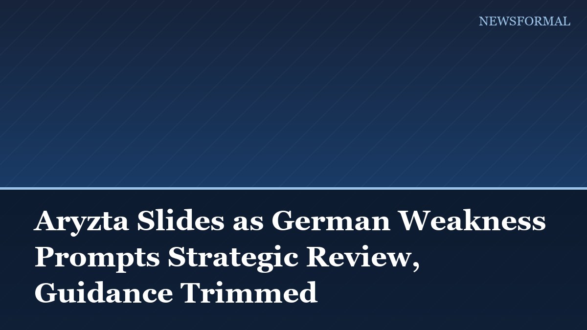 Aryzta Slides as German Weakness Prompts Strategic Review, Guidance Trimmed
