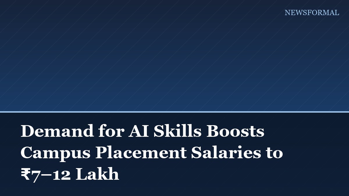 Demand for AI Skills Boosts Campus Placement Salaries to ₹7–12 Lakh