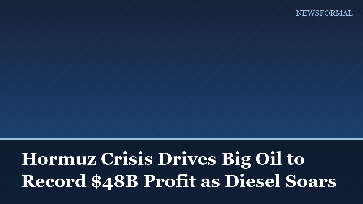 Hormuz Crisis Drives Big Oil to Record $48B Profit as Diesel Soars