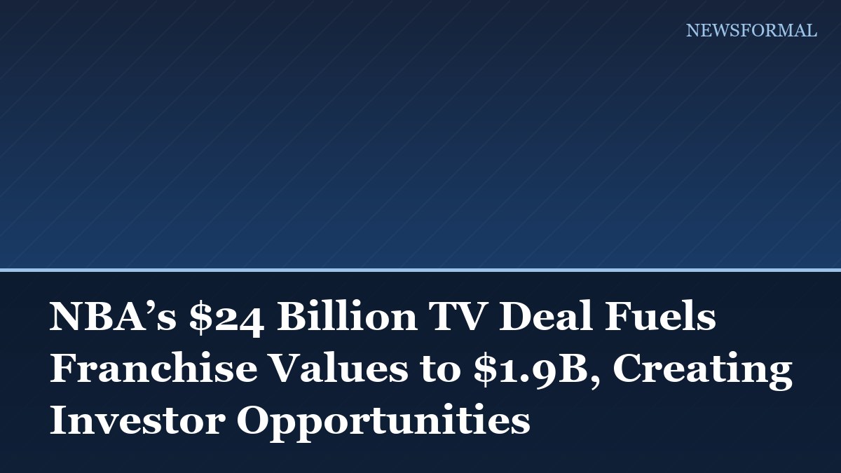 NBA’s $24 Billion TV Deal Fuels Franchise Values to $1.9B, Creating Investor Opportunities