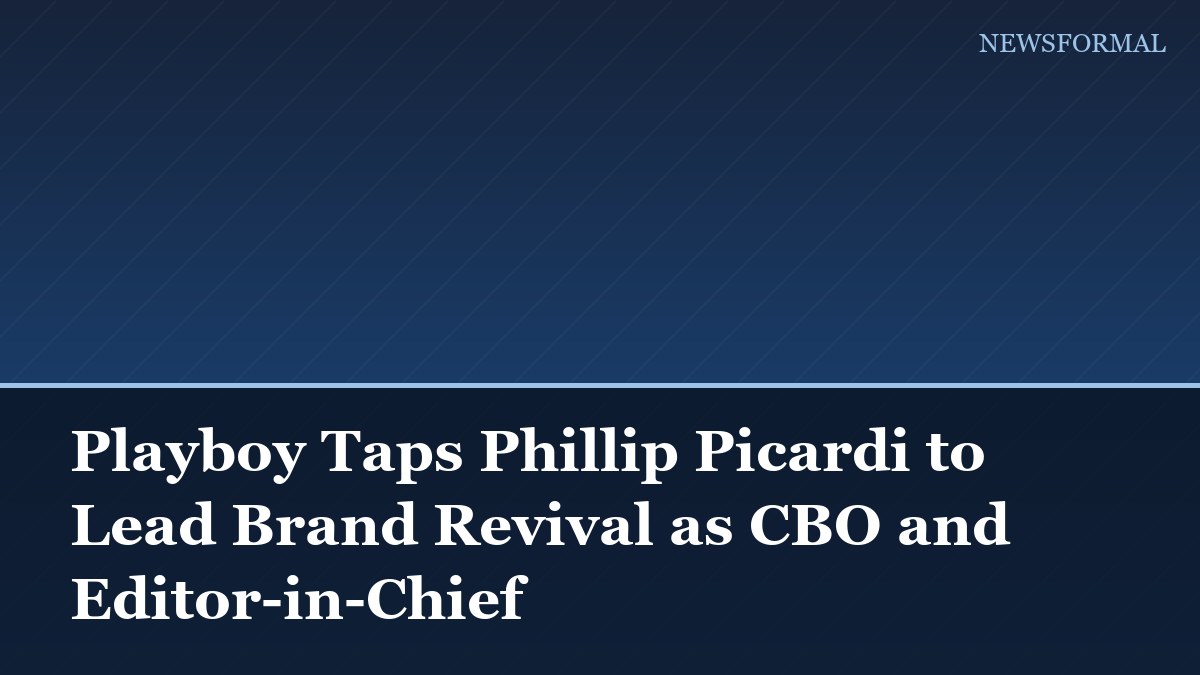 Playboy Taps Phillip Picardi to Lead Brand Revival as CBO and Editor-in-Chief