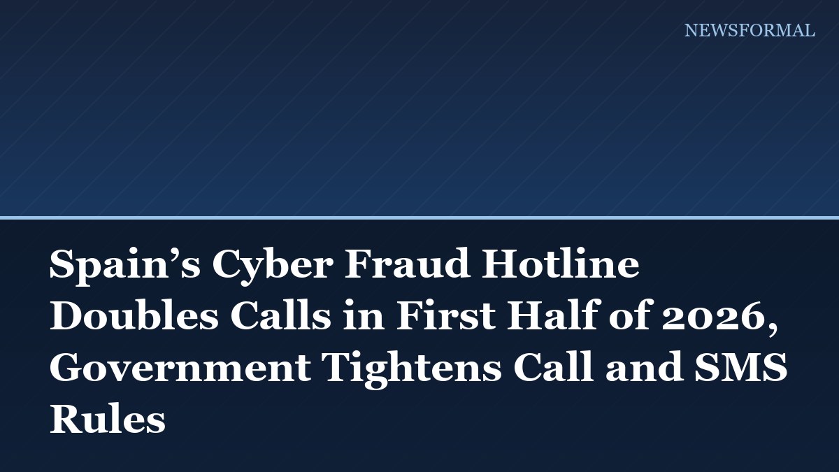 Spain’s Cyber Fraud Hotline Doubles Calls in First Half of 2026, Government Tightens Call and SMS Rules