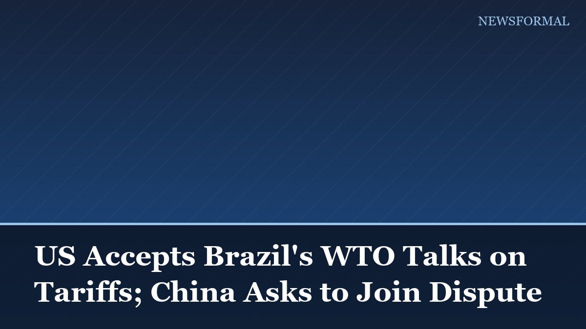 US Accepts Brazil's WTO Talks on Tariffs; China Asks to Join Dispute