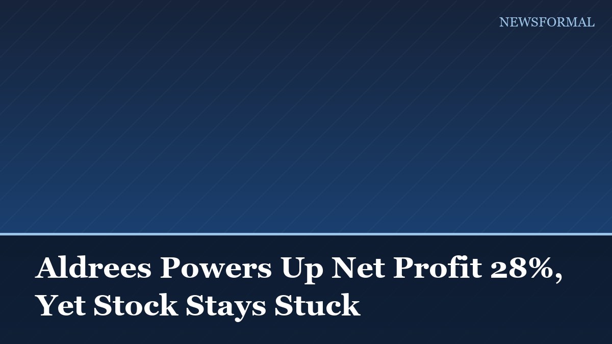 Aldrees Powers Up Net Profit 28%, Yet Stock Stays Stuck
