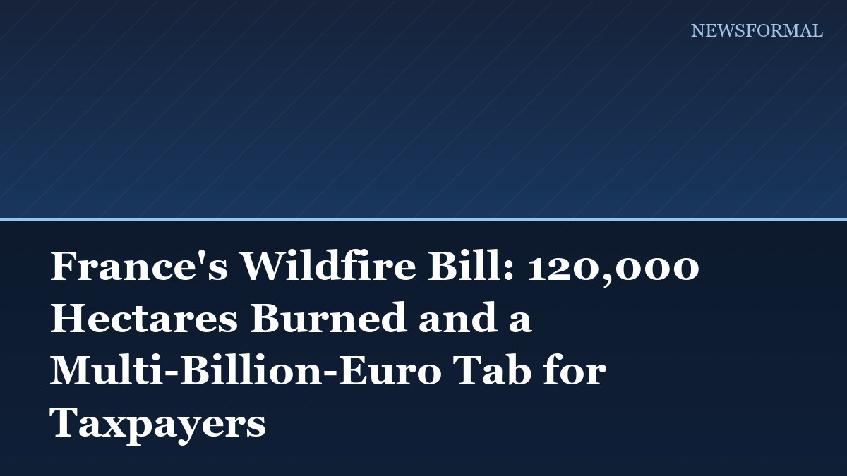 France's Wildfire Bill: 120,000 Hectares Burned and a Multi-Billion-Euro Tab for Taxpayers