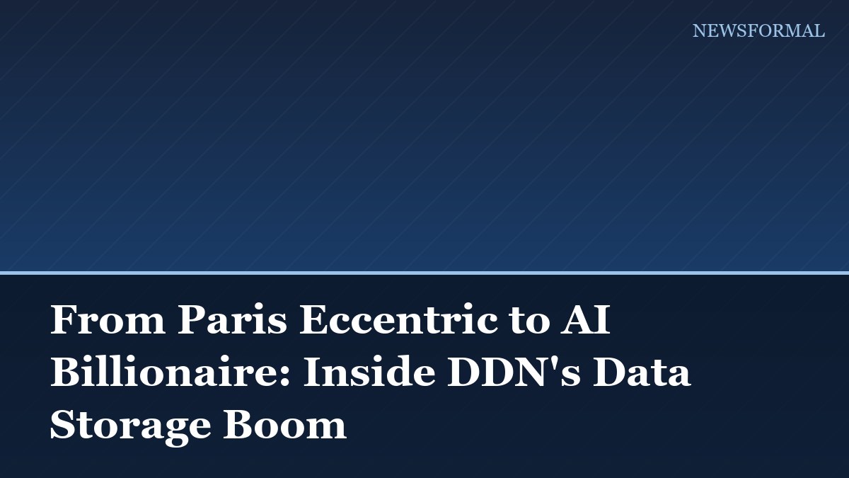 From Paris Eccentric to AI Billionaire: Inside DDN's Data Storage Boom