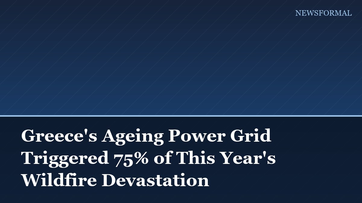 Greece's Ageing Power Grid Triggered 75% of This Year's Wildfire Devastation