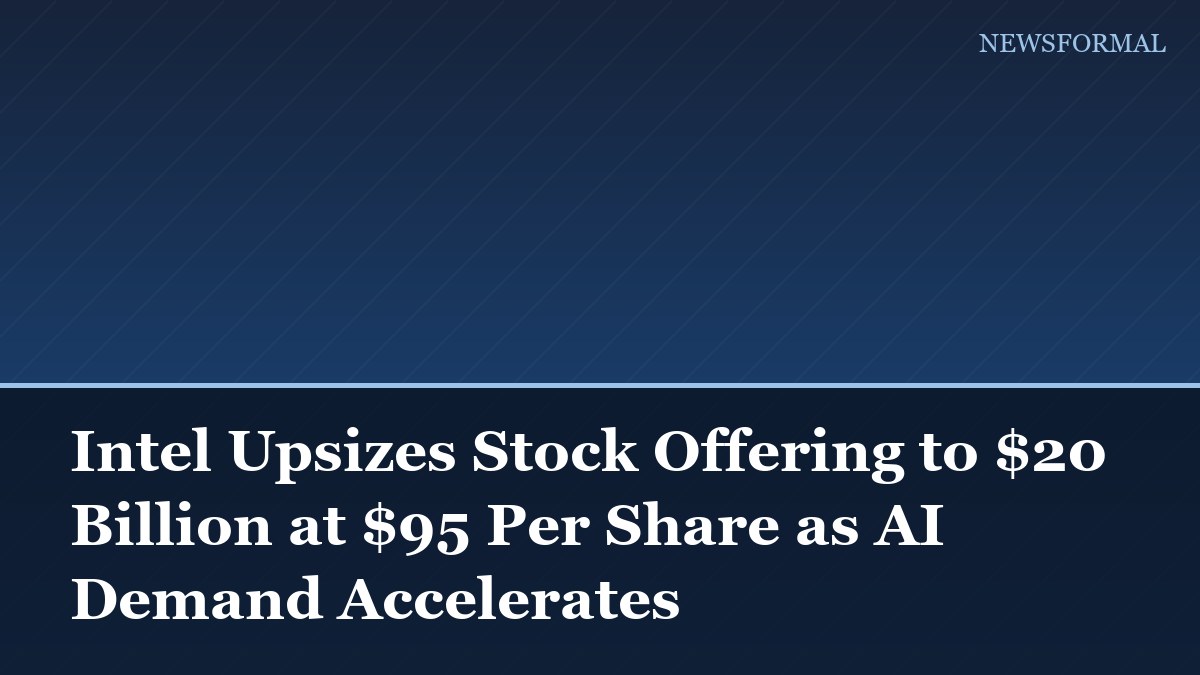Intel Upsizes Stock Offering to $20 Billion at $95 Per Share as AI Demand Accelerates