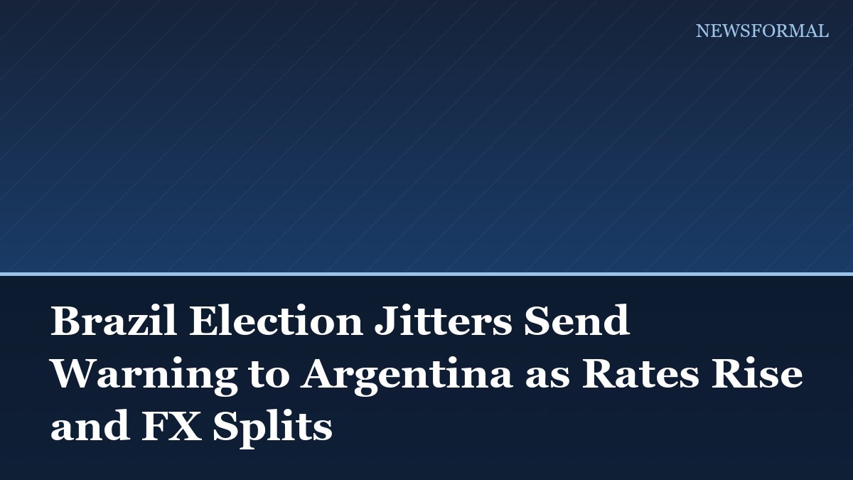 Brazil Election Jitters Send Warning to Argentina as Rates Rise and FX Splits