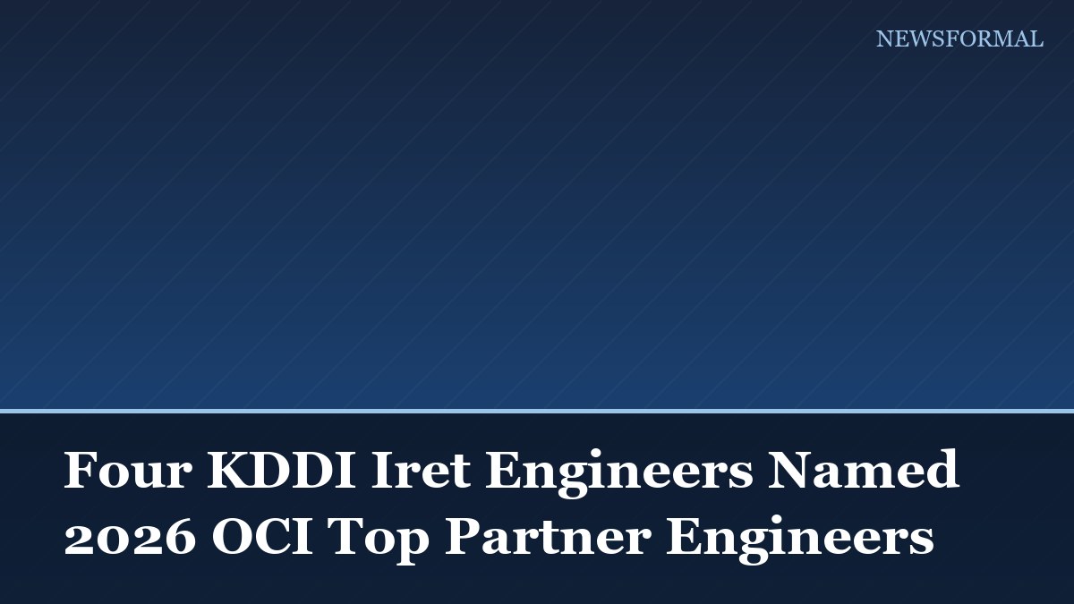 Four KDDI Iret Engineers Named 2026 OCI Top Partner Engineers