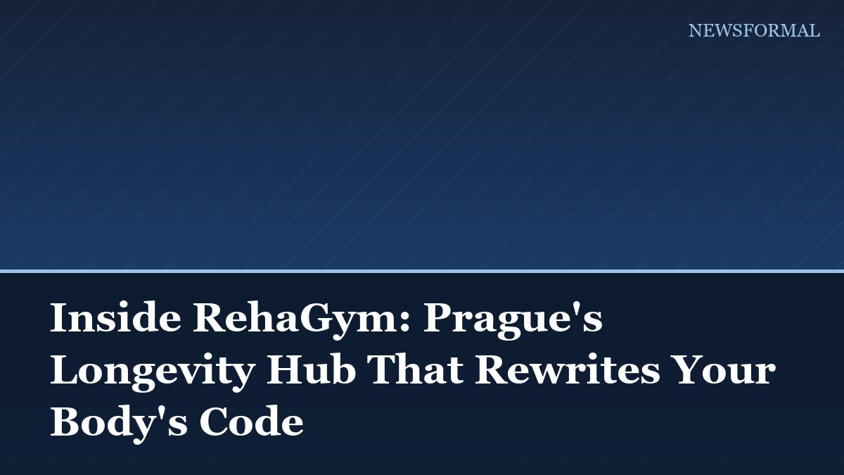 Inside RehaGym: Prague's Longevity Hub That Rewrites Your Body's Code