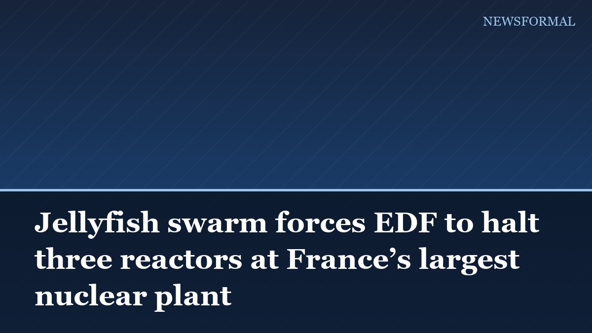 Jellyfish swarm forces EDF to halt three reactors at France’s largest nuclear plant