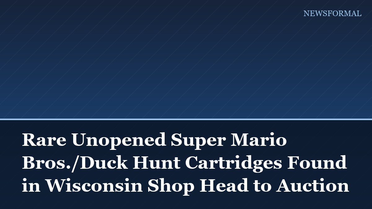 Rare Unopened Super Mario Bros./Duck Hunt Cartridges Found in Wisconsin Shop Head to Auction