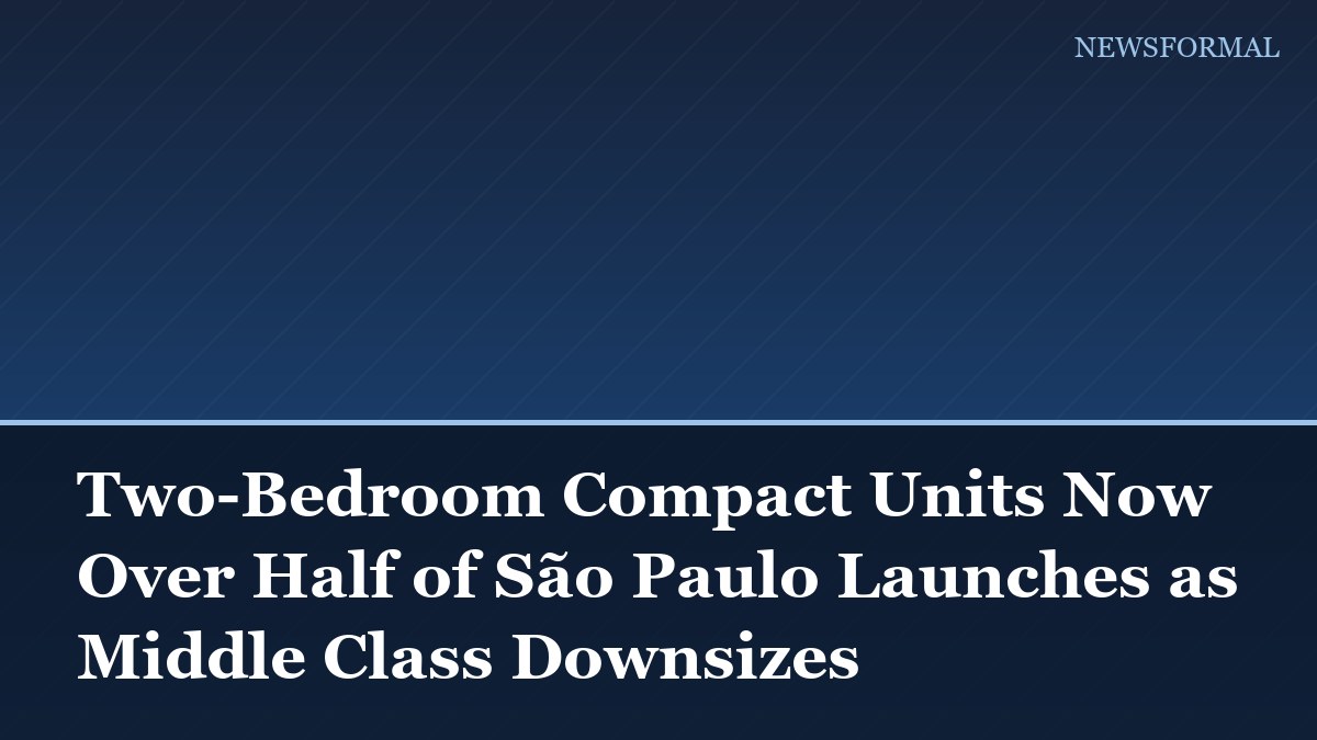 Two-Bedroom Compact Units Now Over Half of São Paulo Launches as Middle Class Downsizes