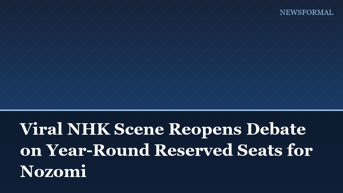 Viral NHK Scene Reopens Debate on Year-Round Reserved Seats for Nozomi