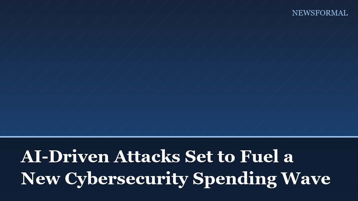 AI-Driven Attacks Set to Fuel a New Cybersecurity Spending Wave
