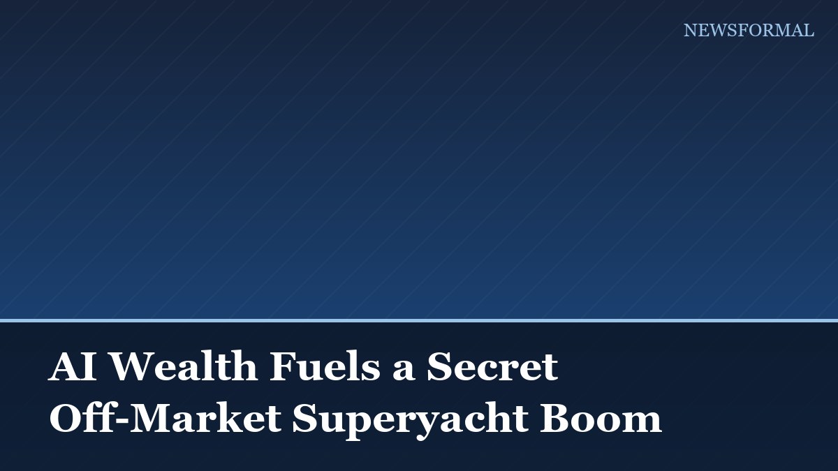 AI Wealth Fuels a Secret Off-Market Superyacht Boom