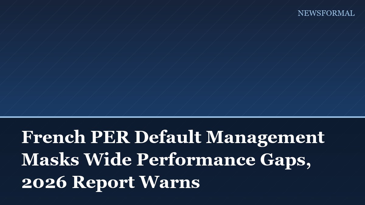 French PER Default Management Masks Wide Performance Gaps, 2026 Report Warns