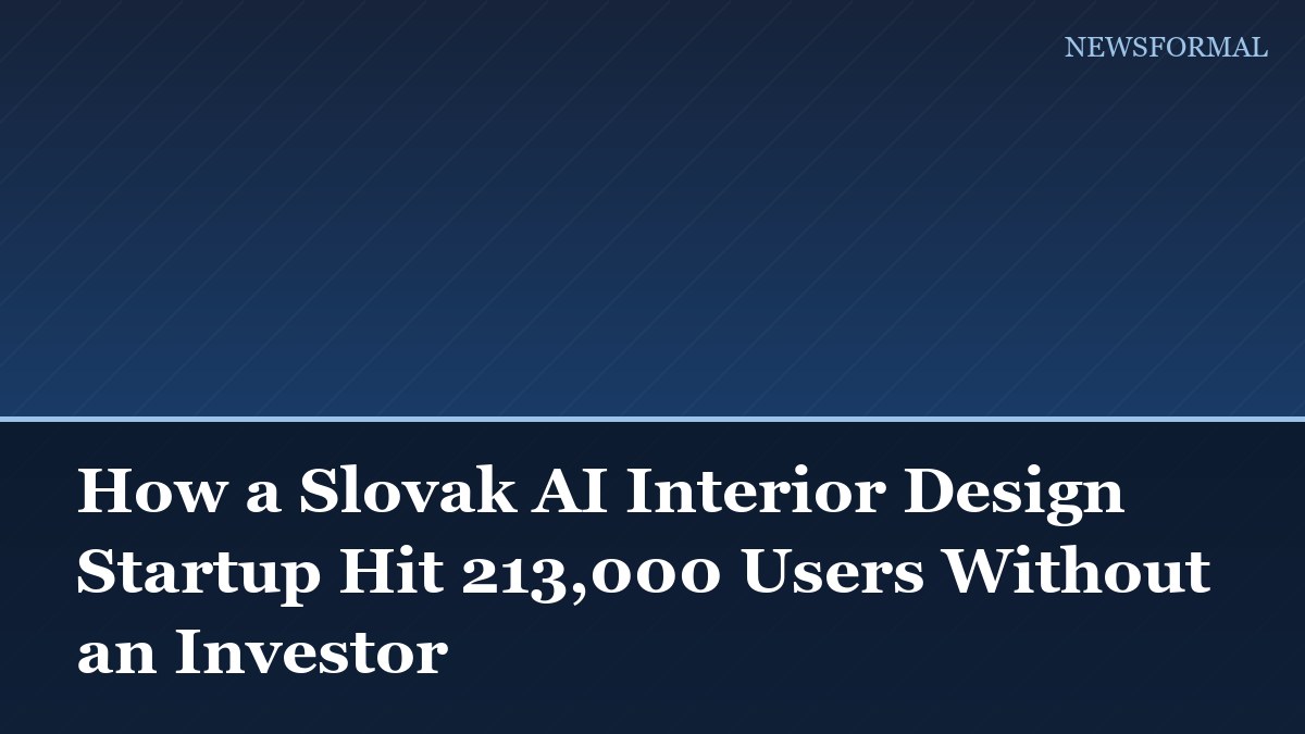 How a Slovak AI Interior Design Startup Hit 213,000 Users Without an Investor