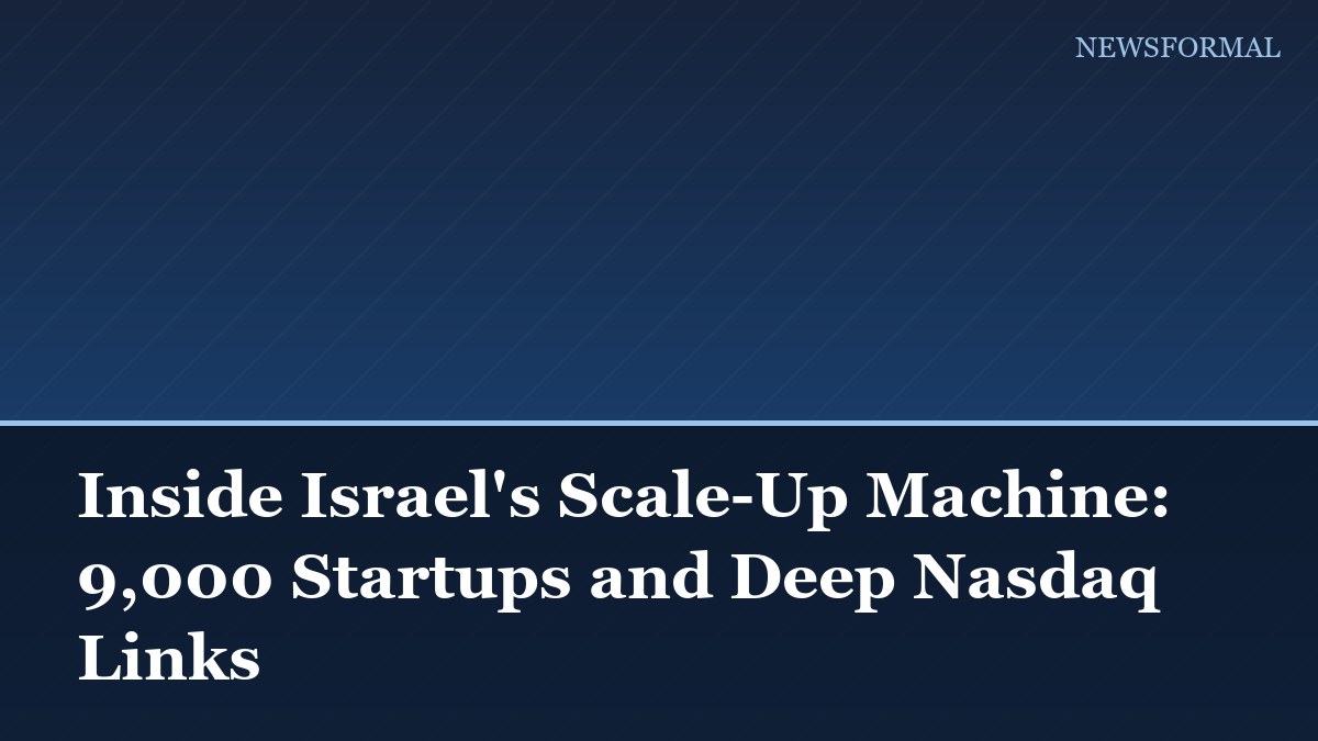 Inside Israel's Scale-Up Machine: 9,000 Startups and Deep Nasdaq Links