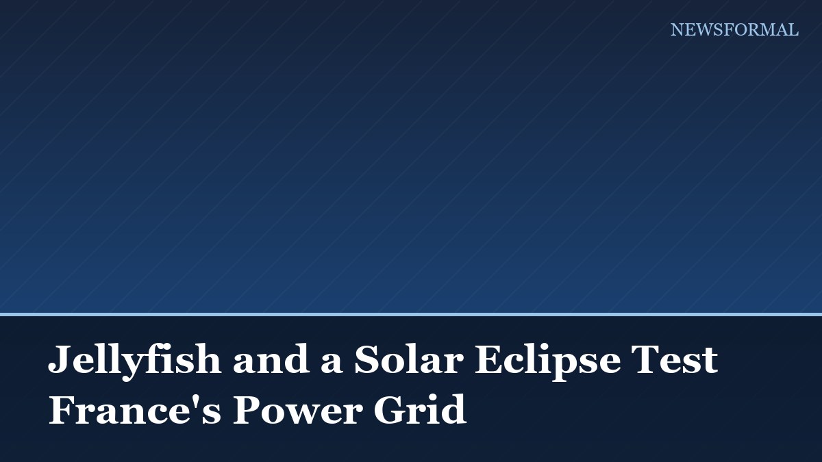 Jellyfish and a Solar Eclipse Test France's Power Grid
