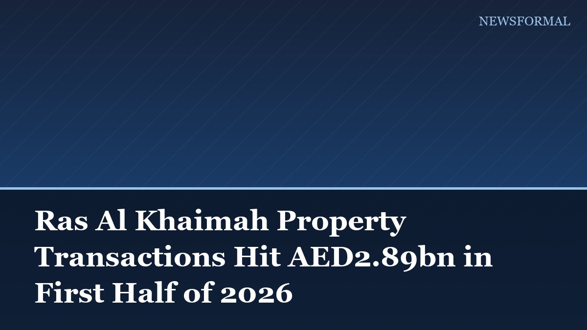 Ras Al Khaimah Property Transactions Hit AED2.89bn in First Half of 2026