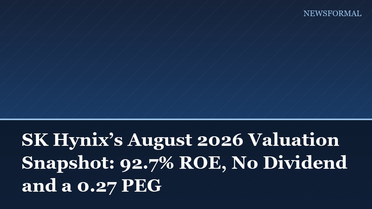 SK Hynix’s August 2026 Valuation Snapshot: 92.7% ROE, No Dividend and a 0.27 PEG