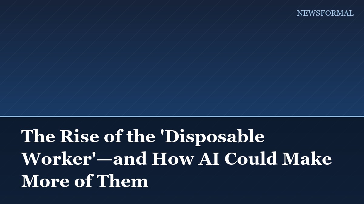 The Rise of the 'Disposable Worker'—and How AI Could Make More of Them